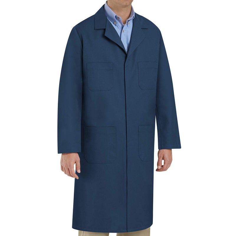 Red Kap Men's Shop Coat, Navy, 48 - Image 1